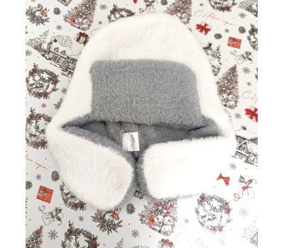 Двухцветная шапка-ушанка женская N74 — стиль и комфорт на каждый день, изображение 2