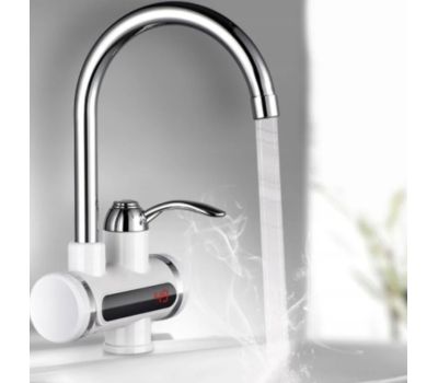 Проточный электрический водонагреватель с LED дисплеем — горячая вода за секунды, изображение 2 Проточный электрический водонагреватель с LED дисплеем — горячая вода за секунды, изображение 2