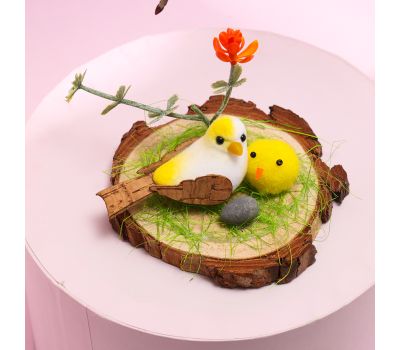 Пасхальный декор «Пташка и птенчик» — нежность весны в каждой детали, изображение 3