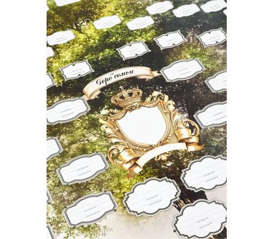 Плакат «Генеалогическое древо «Герб семьи» 90.6×59.6 см — визуализируйте историю своего рода, изображение 3