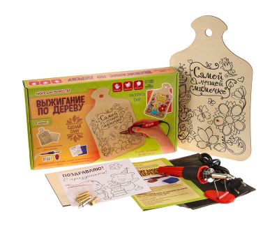 Набор для выжигания и росписи по дереву «Самой лучшей мамочке»: развивайте творческий потенциал вашего ребенка!, изображение 2