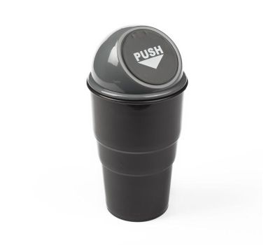 Контейнер для мусора в подстаканник, черно-серый, изображение 4