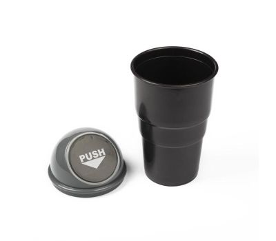 Контейнер для мусора в подстаканник, черно-серый, изображение 5