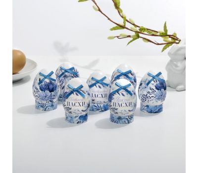 Пасхальный набор для украшения яиц «Гжель» — легко, ярко и по-славянски!, изображение 2