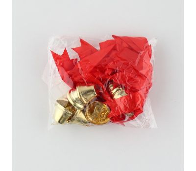 Колокольчики с красным бантом d=3,6 см 10 штук, изображение 4