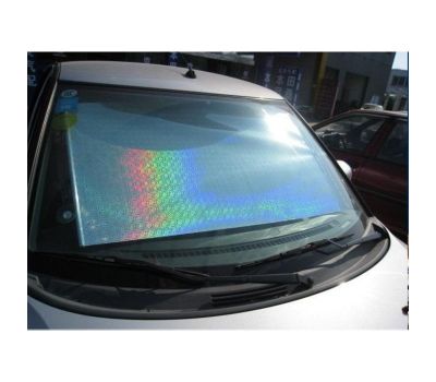 Автомобильная солнцезащитная ролл-шторка 50×125 см, хром