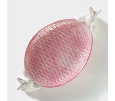 Набор сервировочной посуды «Зайка» (4 предмета, голубой и розовый) — изысканность и уют на вашем столе, изображение 8 Набор сервировочной посуды «Зайка» (4 предмета, голубой и розовый) — изысканность и уют на вашем столе, изображение 8