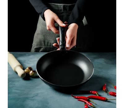 Promo 20 см: бордовая сковорода с антипригарным покрытием и комфортной ручкой, изображение 5 Promo 20 см: бордовая сковорода с антипригарным покрытием и комфортной ручкой, изображение 5