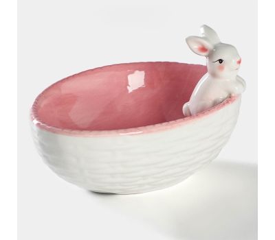 Набор сервировочной посуды «Зайка» (4 предмета, голубой и розовый) — изысканность и уют на вашем столе, изображение 11 Набор сервировочной посуды «Зайка» (4 предмета, голубой и розовый) — изысканность и уют на вашем столе, изображение 11