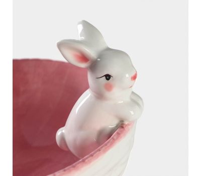 Набор сервировочной посуды «Зайка» (4 предмета, голубой и розовый) — изысканность и уют на вашем столе, изображение 13 Набор сервировочной посуды «Зайка» (4 предмета, голубой и розовый) — изысканность и уют на вашем столе, изображение 13