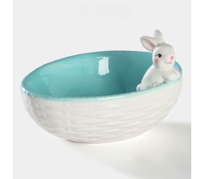 Набор сервировочной посуды «Зайка» (4 предмета, голубой и розовый) — изысканность и уют на вашем столе, изображение 15 Набор сервировочной посуды «Зайка» (4 предмета, голубой и розовый) — изысканность и уют на вашем столе, изображение 15