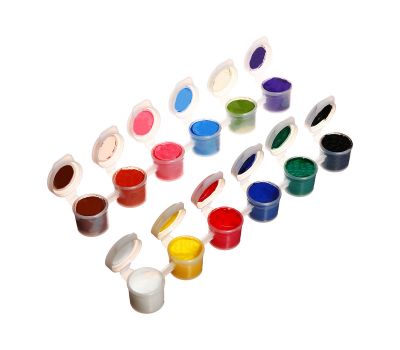 Краска акриловая, набор 12 цветов х 3 мл, морозостойкие, в пакете, изображение 3