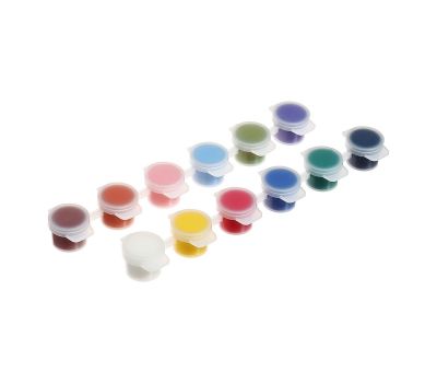 Краска акриловая, набор 12 цветов х 3 мл, морозостойкие, в пакете, изображение 6