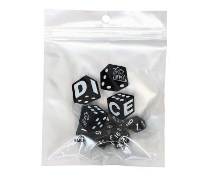Набор черных кубиков для D&D (7 шт.) — элегантность и качество для ваших ролевых приключений​, изображение 2