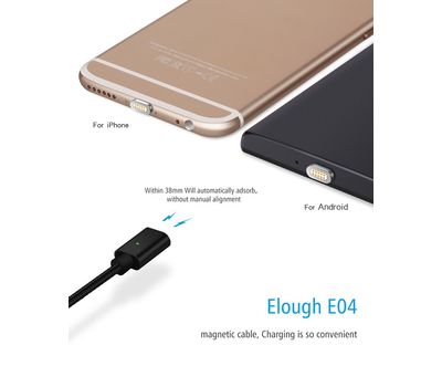 Прочный плетеный нейлоновый магнитный кабель 2 в 1 для быстрой зарядки — Удобство и Долговечность!, изображение 2