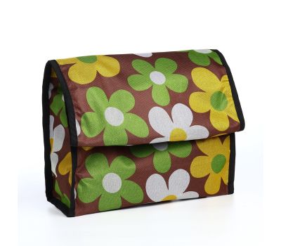 Складная хозяйственная сумка на липучке с колесами и внешним карманом — лёгкий шопер из оксфорда, изображение 5