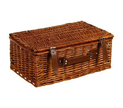 Плетеная корзина для пикника на 2 персоны с посудой, изображение 7