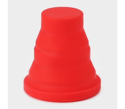 Складной силиконовый стакан «Алан», 190 мл, красный, изображение 3