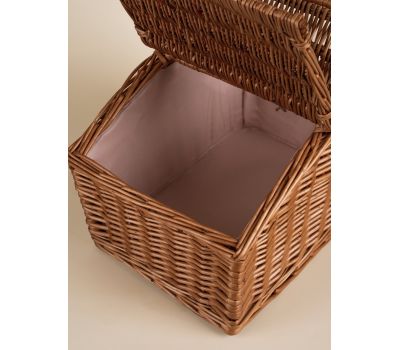 Плетеная корзина Home для пикника и хранения, 38×28×18 см, без посуды, изображение 7