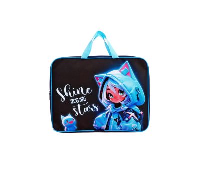 Папка текстильная с ручками Calligrata TOP «Сияй» — полужесткая A4 (360×245×70 мм), изображение 2