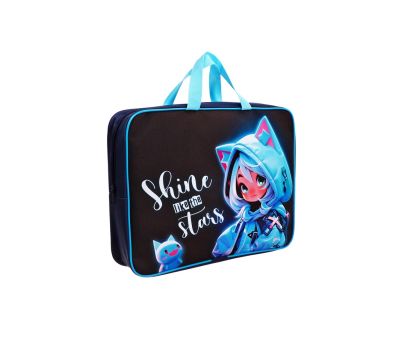 Папка текстильная с ручками Calligrata TOP «Сияй» — полужесткая A4 (360×245×70 мм), изображение 3