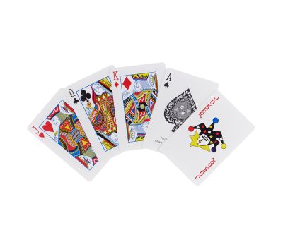 Карты игральные пластиковые «777», 54 шт., красный с белым, изображение 4