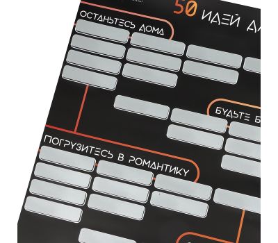 Плакат со скретч-слоем «50 идей для свиданий» для двоих, A3, изображение 3