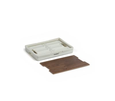 Складной стол-корзина 2 в 1 для пикника, 15 л, светло-серый, на 2-4 персоны, изображение 7