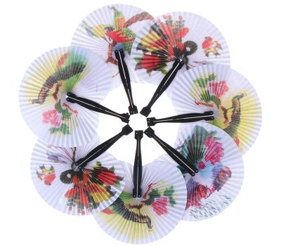 Наборе Вееров пластик, бумага складной-бабочка «С рисунками» - стиль и гармония в вашем доме, изображение 3