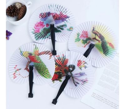 Наборе Вееров пластик, бумага складной-бабочка «С рисунками» - стиль и гармония в вашем доме, изображение 4