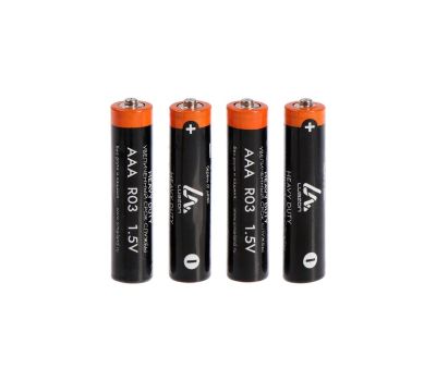 Батарейка солевая Luazon Heavy Duty, AAA, R03, спайка, 4 шт, изображение 4
