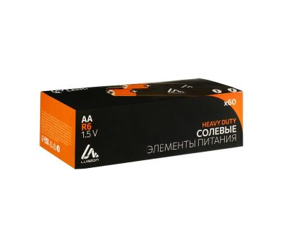 Батарейка солевая Luazon Heavy Duty, AA, R6, спайка, 4 шт, изображение 5