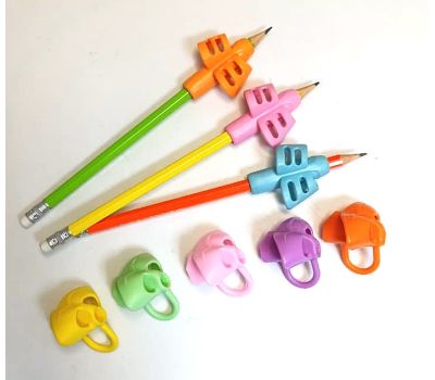 Набор силиконовых тренажёров-корректоров письма «Анатомический треугольник, хомяк» — 4 шт, медицинский силикон, изображение 8