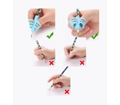 Набор силиконовых тренажёров-корректоров письма «Анатомический треугольник, хомяк» — 4 шт, медицинский силикон, изображение 5