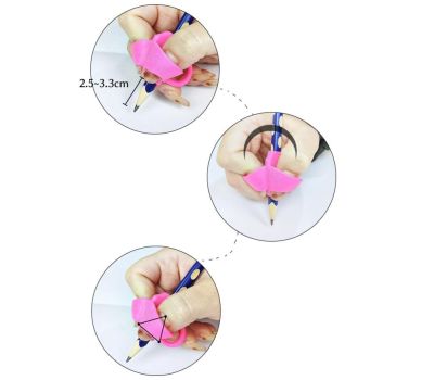 Набор силиконовых тренажёров-корректоров письма «Анатомический треугольник, хомяк» — 4 шт, медицинский силикон, изображение 8