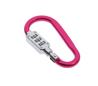 Карабин с кодовым замком ТУНДРА, металлический, 7,3×3,7 см, изображение 3