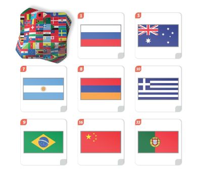 Настольная игра «Мемо Флаги», 50 карточек, обучающая, 5+, изображение 4
