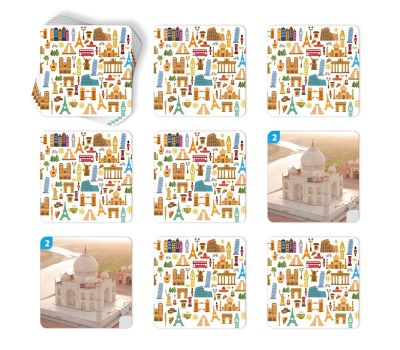 Настольная игра «Мемо. Достопримечательности мира», 50 карточек, познавательная, 5+, изображение 3