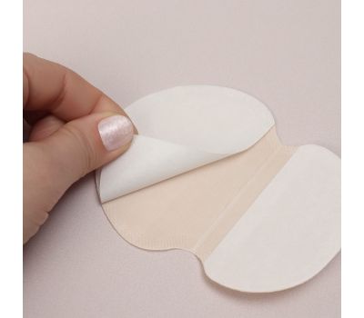 Набор самоклеящихся вкладышей от пота — 6 пар, белые, изображение 5