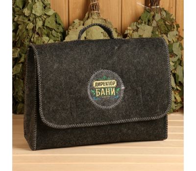 Банный набор с вышивкой «Директор бани», 5 предметов, бренд «Банная забава», изображение 3