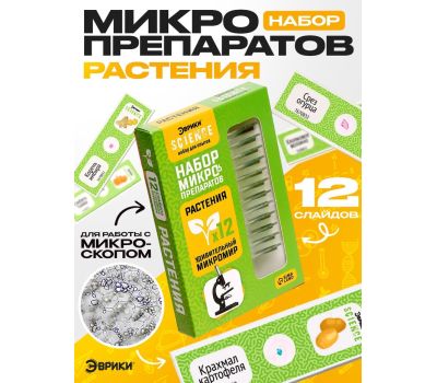 Набор микропрепаратов «Растения» для увлекательных ботанических исследований под микроскопом!, изображение 3 Набор микропрепаратов «Растения» для увлекательных ботанических исследований под микроскопом!, изображение 3