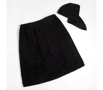 Набор для сауны «Экономь и Я»: полотенце-парео и чалма из хлопка — стиль и комфорт для вашего отдыха!, изображение 3