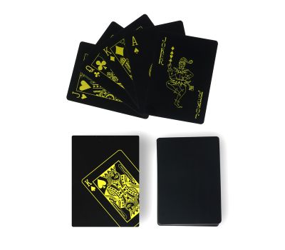 Игральные пластиковые карты «Неон» — жёлтые светящиеся, 8,8 × 6,3 см (54 карты)