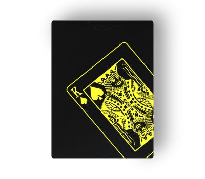 Игральные пластиковые карты «Неон» — жёлтые светящиеся, 8,8 × 6,3 см (54 карты), изображение 2