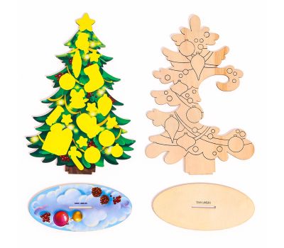 Набор для творчества «Нарядные ёлочки» — новогодние поделки своими руками, изображение 6