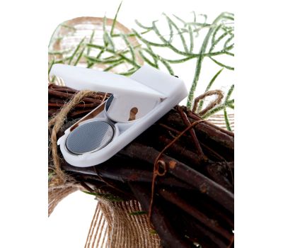 Новогодний венок «Ель с колокольчиком» с подсветкой — 55 см, 30 LED, тёплое свечение, изображение 6