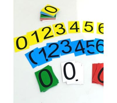 Цифровые разряды — схемы: набор из 50 карточек для обучения структуре чисел, изображение 3