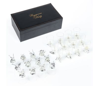 Уникальный набор стопок-перевертышей на 12 персон - роскошный подарок, изображение 3 Уникальный набор стопок-перевертышей на 12 персон - роскошный подарок, изображение 3