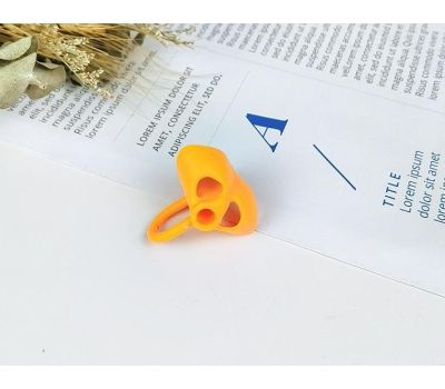 Набор силиконовых тренажёров-корректоров письма «Анатомический треугольник, хомяк» — 4 шт, медицинский силикон, изображение 3