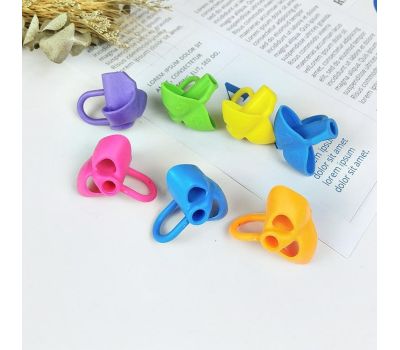 Набор силиконовых тренажёров-корректоров письма «Анатомический треугольник, хомяк» — 4 шт, медицинский силикон, изображение 2